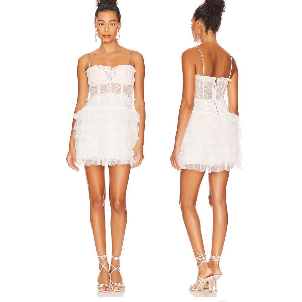 For Love & Lemons Jules Mini Dress Size Large New